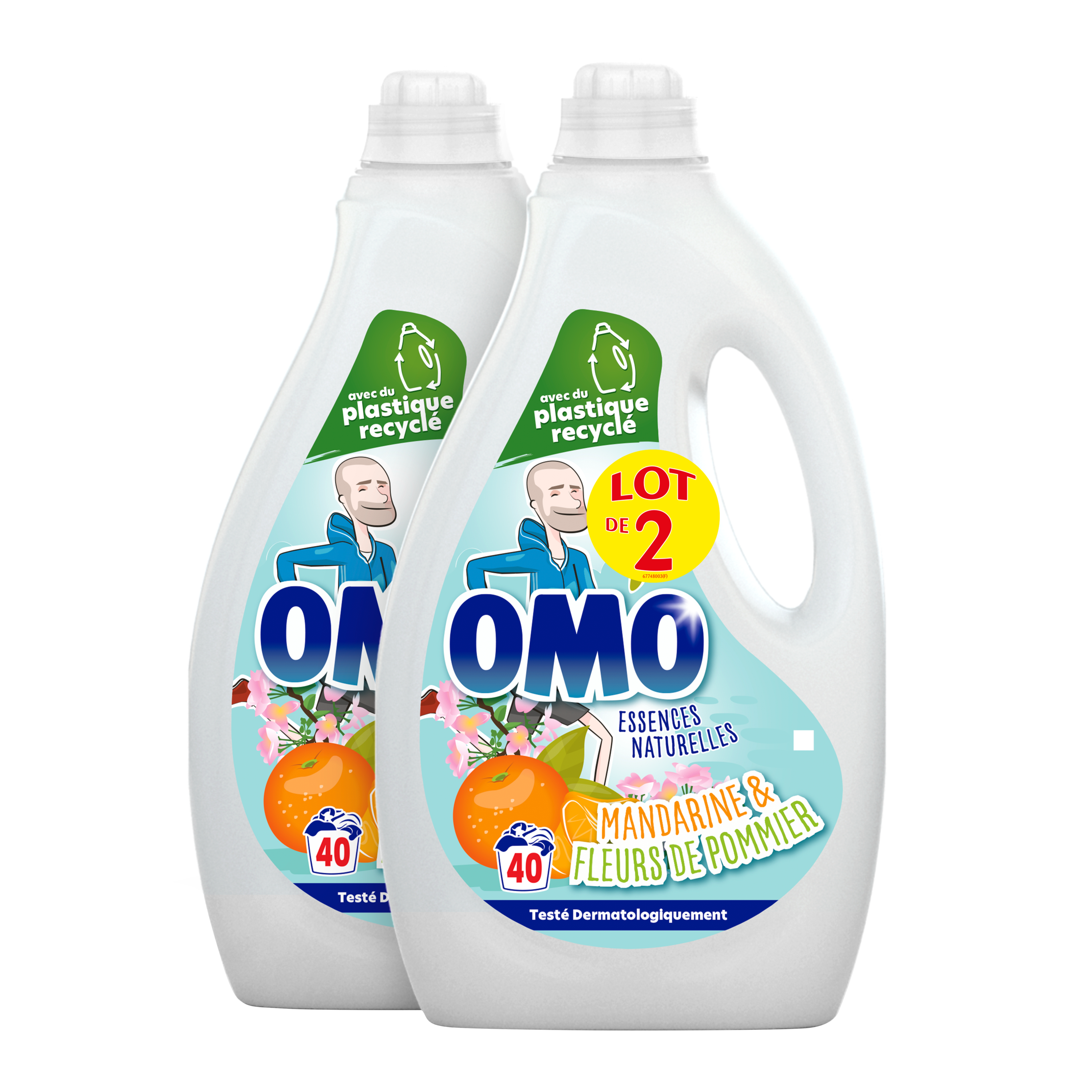 Omo - Omo Lessive Poudre Mandarine & Fleurs de Pommier 50 Doses