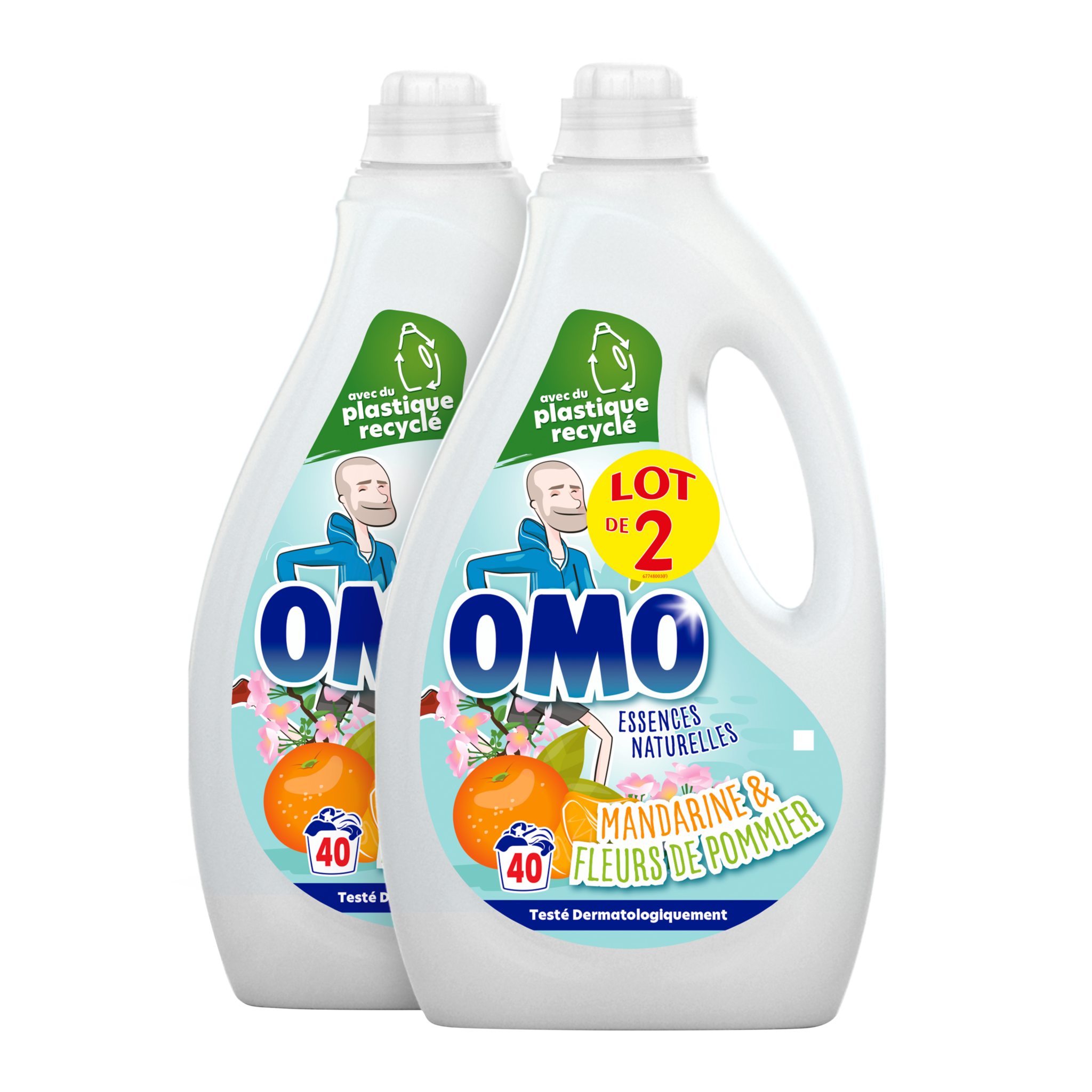 Omo lessive liquide festival de fruits et fleurs d'été les 2 bidons de 2 l  - Tous les produits poudre et liquide - Prixing