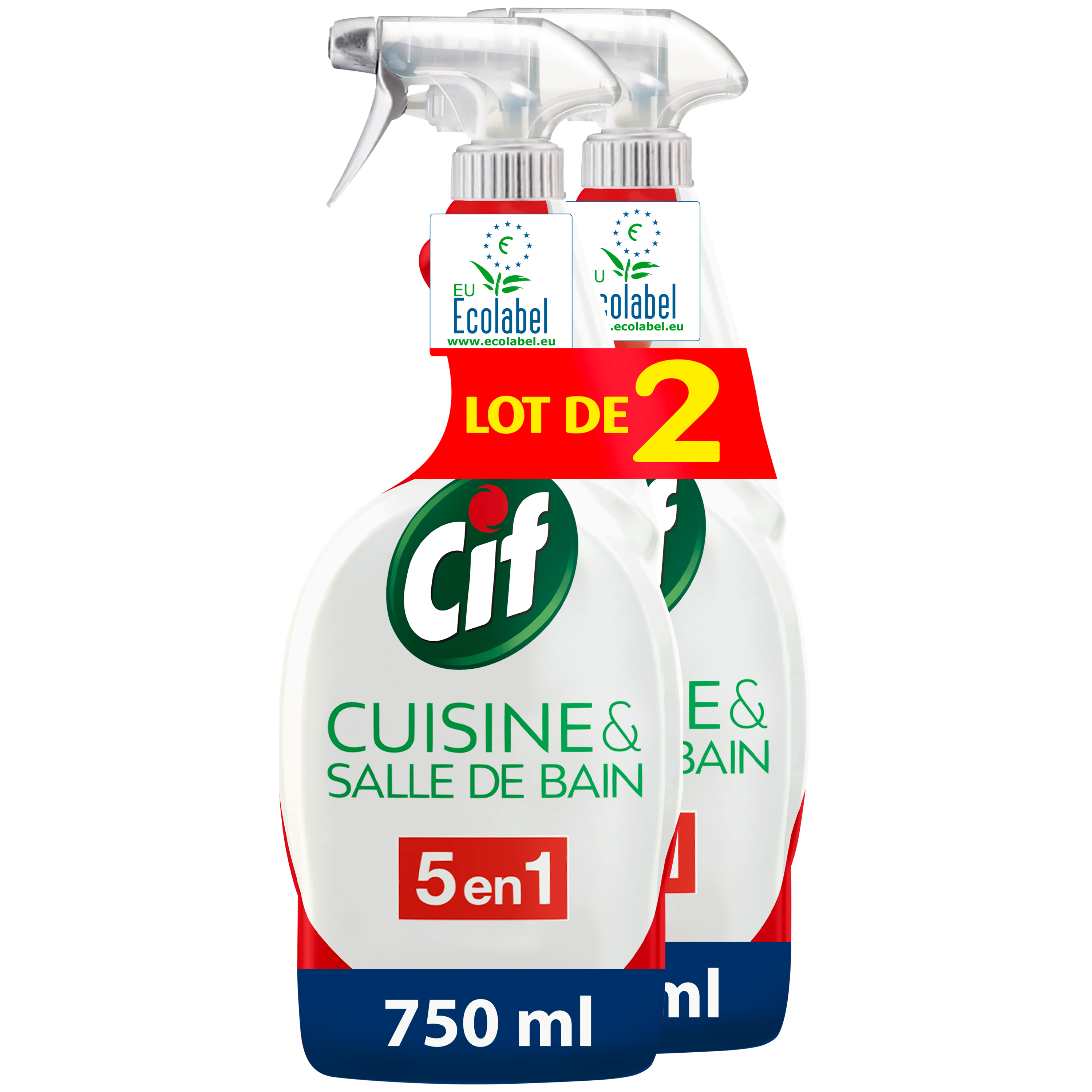 Promo SPRAY NETTOYANT CUISINE & SALLE DE BAIN 5EN1 CIF chez Leader Price