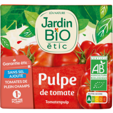 JARDIN BIO ETIC Pulpe de tomates sans sel ajouté, en brique 500g