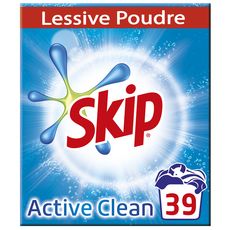 SKIP Active Clean lessive poudre 39 lavages 2,73kg