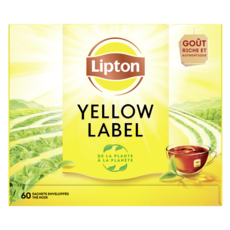 LIPTON Yellow thé noir 60 sachets 120g