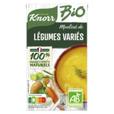 KNORR Soupe bio mouliné de légumes variés 4 personnes 1l