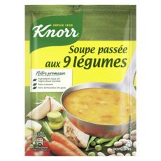 KNORR Soupe déshydratée passée aux 9 légumes sans colorant sans conservateur 4 personnes 105g
