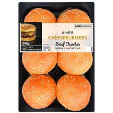 Mini cheeseburger au boeuf Charolais 6 pièces  240g