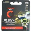 COSMIA MEN Flex+5 recharge 5 lames compatible rasoirs Activ3 et Flex+5 4 recharges