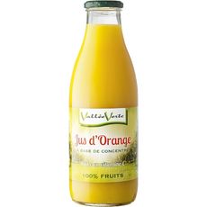VALLEE VERTE Jus d'orange à base de concentré 100% fruits 1l