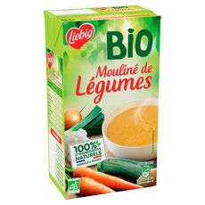 LIEBIG Mouliné bio de légumes 100% ingrédients naturels 4 personnes 1l