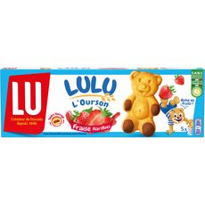Lulu L Ourson Gateaux Fourres Fraise Sans Colorant Sachets Individuels 5 Gateaux 150g Pas Cher A Prix Auchan