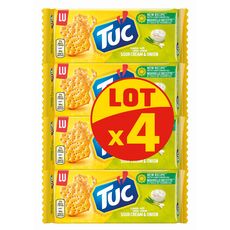 TUC Crackers salés goût crème oignon lot de 4 4x100g