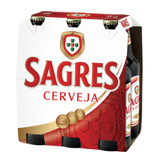 SAGRES Bière blonde portugaise 6,5% bouteilles 6x25cl