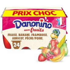 DANONINO Petits suisses aux fruits 24x50g