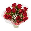 FLEURS Bouquet de 12 roses rouges + 1 gypso 1 bouquet