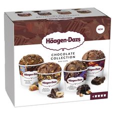 HAAGEN DAZS Mini pot de crème glacée chocolat collection 318g