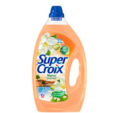 SUPER CROIX Lessive liquide Maroc fleur d'oranger & lait d'amande 60 lavages 3l