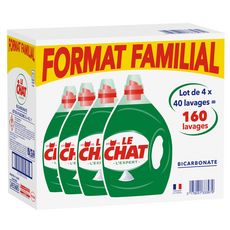 Le Chat Lessive Liquide Au Bicarbonate Format Familial 160 Lavages 4x2l Pas Cher A Prix Auchan
