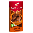 COTE D'OR Tablette de chocolat au lait fourré praliné et caramel 1 pièce 200g