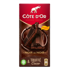 COTE D'OR Tablette de chocolat noir truffé et cacao 1 pièce 190g