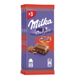 MILKA Tablette de chocolat au lait et Daim 3 pièces 3x100g