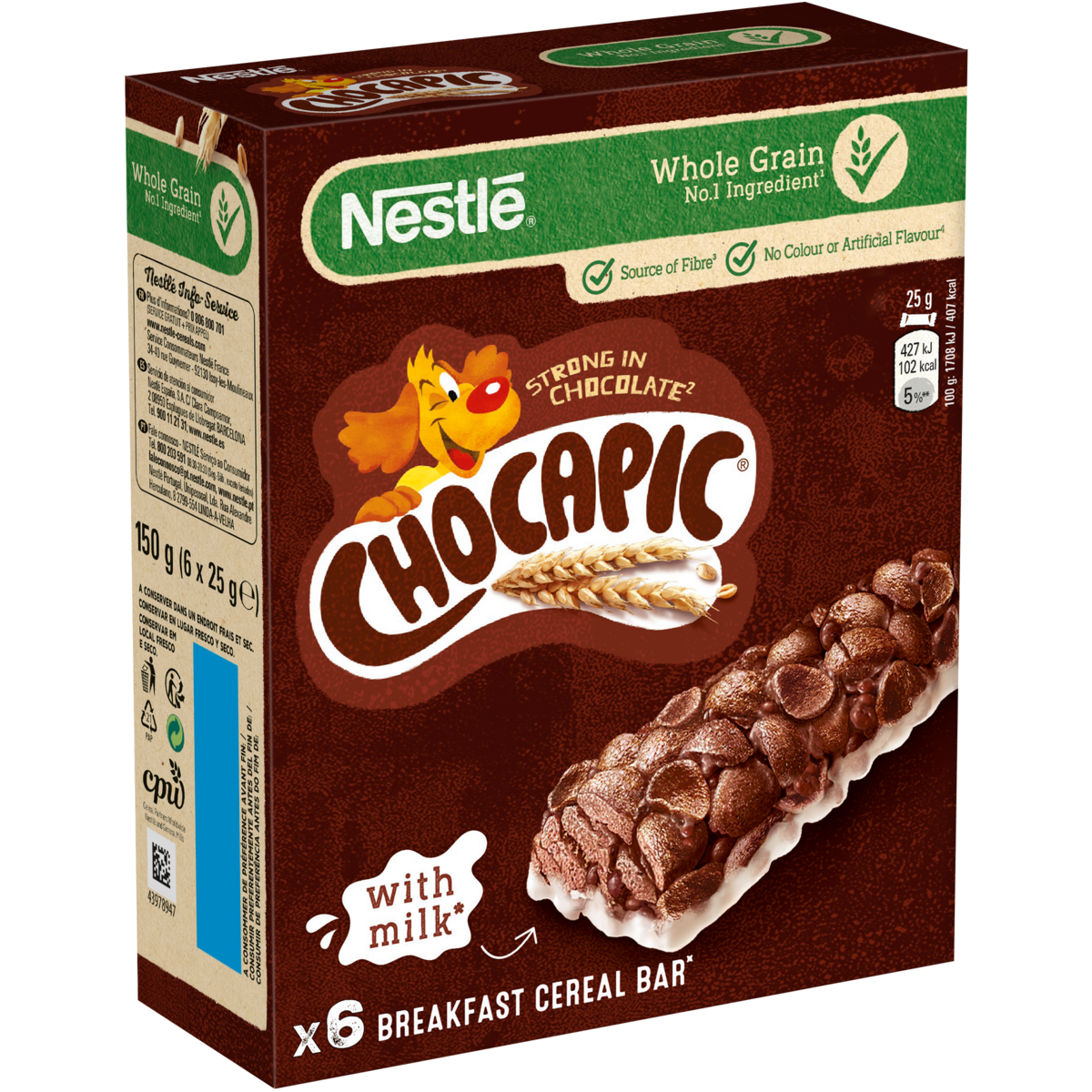 Chocapic Barres De Cereales Au Chocolat 6 Barres 150g Pas Cher A Prix Auchan