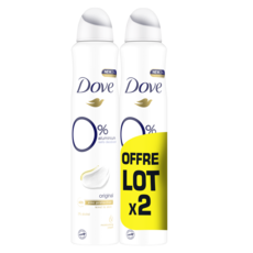 DOVE Original Déodorant spray 0% aluminium 2x200ml