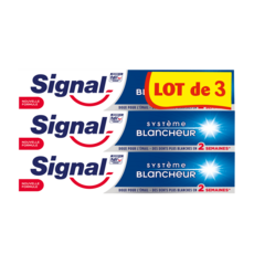 SIGNAL Dentifrice système blancheur 3x75ml