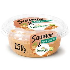 BOURSIN Spécialité à tartiner saumon aneth et citron vert 150g