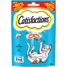 CATISFACTIONS Friandises au saumon pour chat 90g