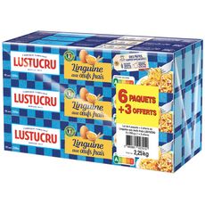 LUSTUCRU Macaroni aux oeufs frais 6x250g +3 offert