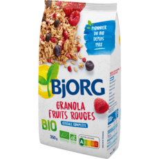 BJORG Granola bio céréales aux fruits rouges 350g