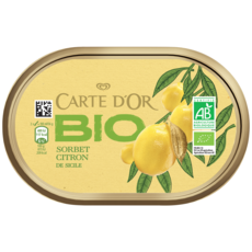 CARTE D'OR Sorbet citron bio de Sicile 450g