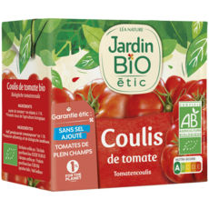 JARDIN BIO ETIC Coulis de tomates bio en brique 500g