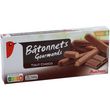 AUCHAN Bâtonnets gourmands biscuits tout chocolat 150g