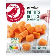 AUCHAN Patates douces en morceaux 600g