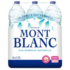 Mont Blanc Eau Minerale Plate Naturelle 6x1 5l Pas Cher A Prix Auchan