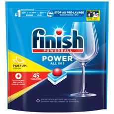 FINISH Powerball tablettes lave-vaisselle parfum citron 45 lavages 45 tablettes