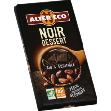 ALTER ECO Tablette de chocolat noir dessert bio du Pérou 1 pièce 200g