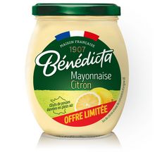 BENEDICTA Mayonnaise au citron bocal 255g