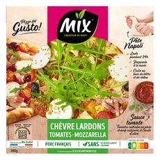 MIX Pizza gusto chèvre et lardons 380g