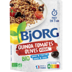BJORG Quinoa tomates olives bio veggie en poche 1 à 2 personnes 250g
