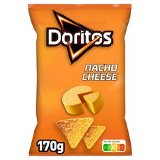 DORITOS Nacho cheese tortilla chips de maïs goût fromage 170g