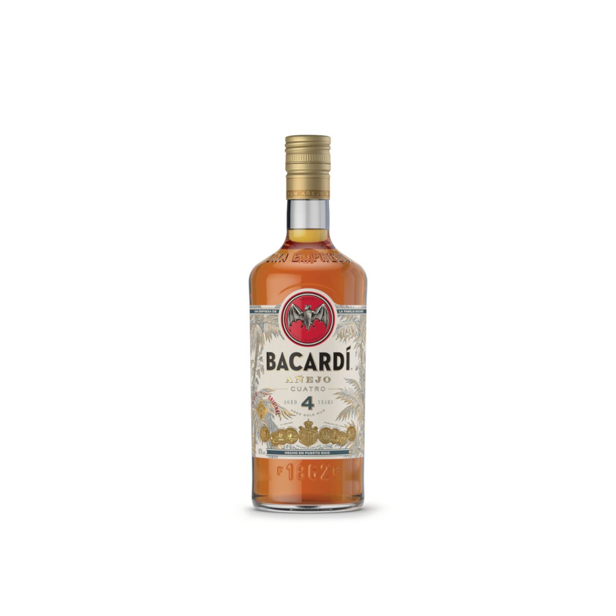 BACARDI Rhum Ambr Anejo Cuatro 40 70cl Pas Cher Prix Auchan