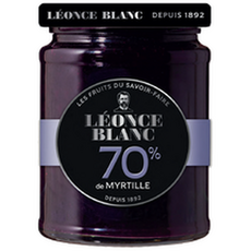 LEONCE BLANC Confitures de myrtilles 70% 320g