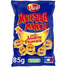 MONSTER MUNCH Chips fromage jambon 85g