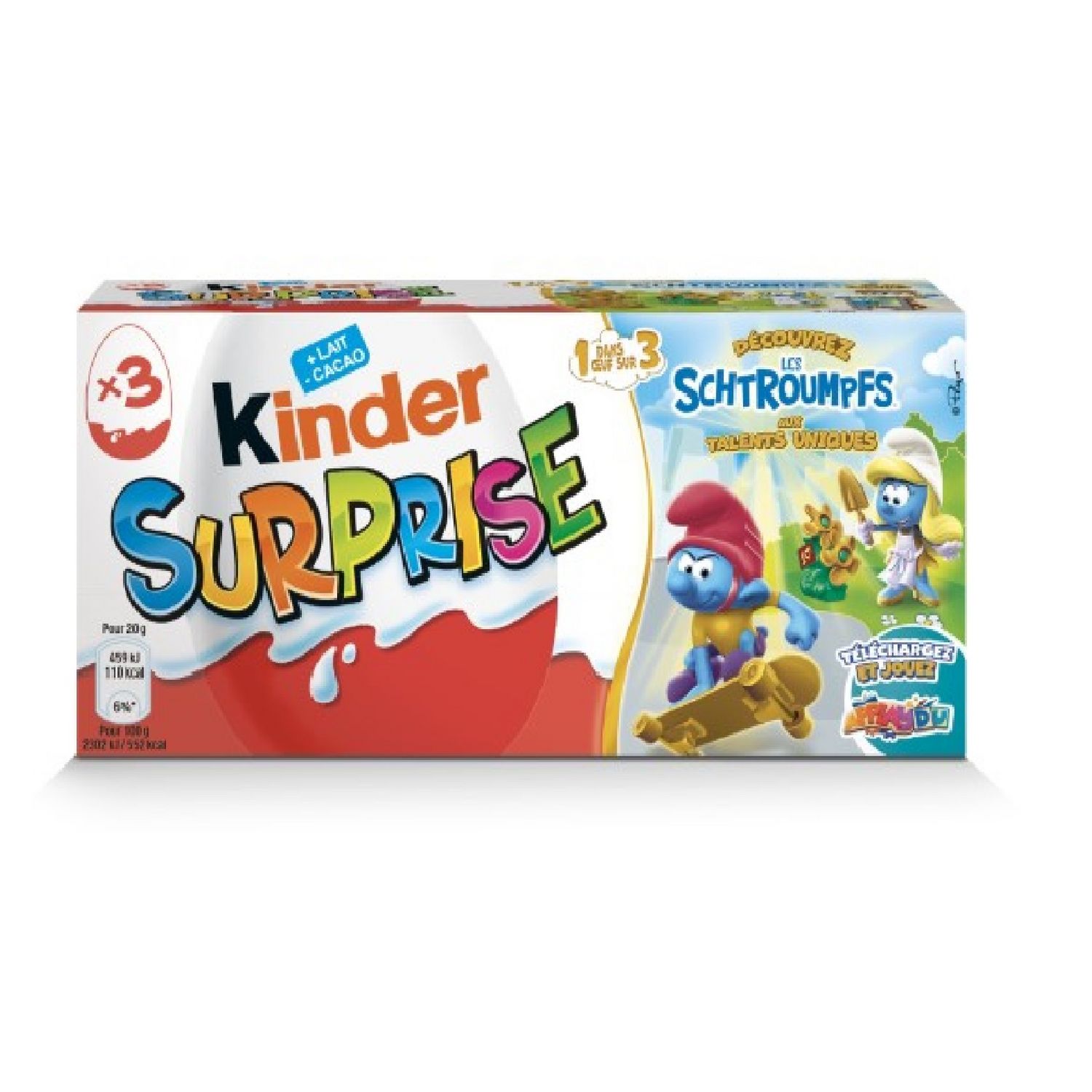 Lot de 3 jouets kinder surprise dont 1 jouet schtroumpfs - Kinder