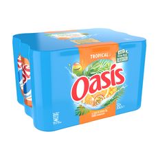OASIS Boisson aux fruits goût tropical boîtes 12x33cl