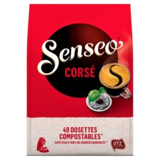 SENSEO Dosettes de café corsé 40 dosettes 277g