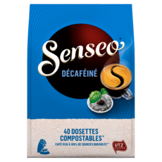 SENSEO Dosettes de café décaféiné 40 dosettes 277g