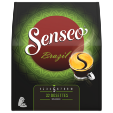 SENSEO Dosettes de café Brazil 100% arabica compatibles Senseo 32 dosettes 222g