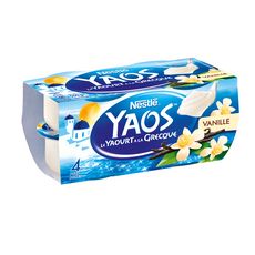 YAOS Yaourt à la grecque saveur vanille 4x125g